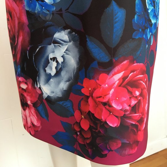 NEW sz 6 SLNY Dress Black/Floral Summer/Cruise 5689 - Picture 3 of 10